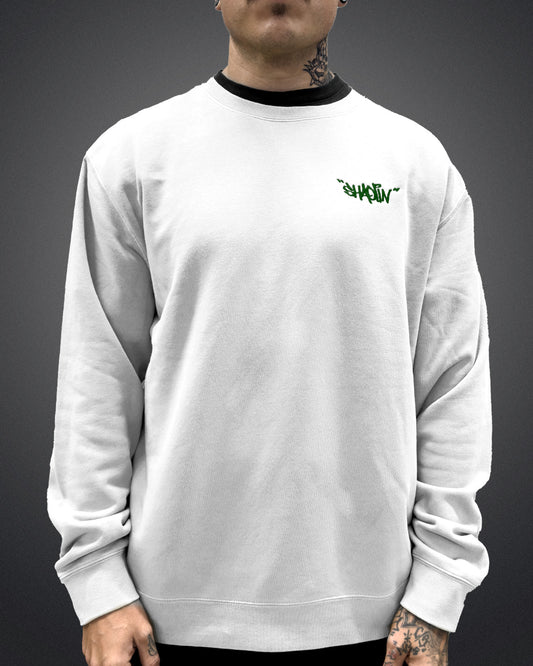 Crewneck - Classic Blanc / Vert